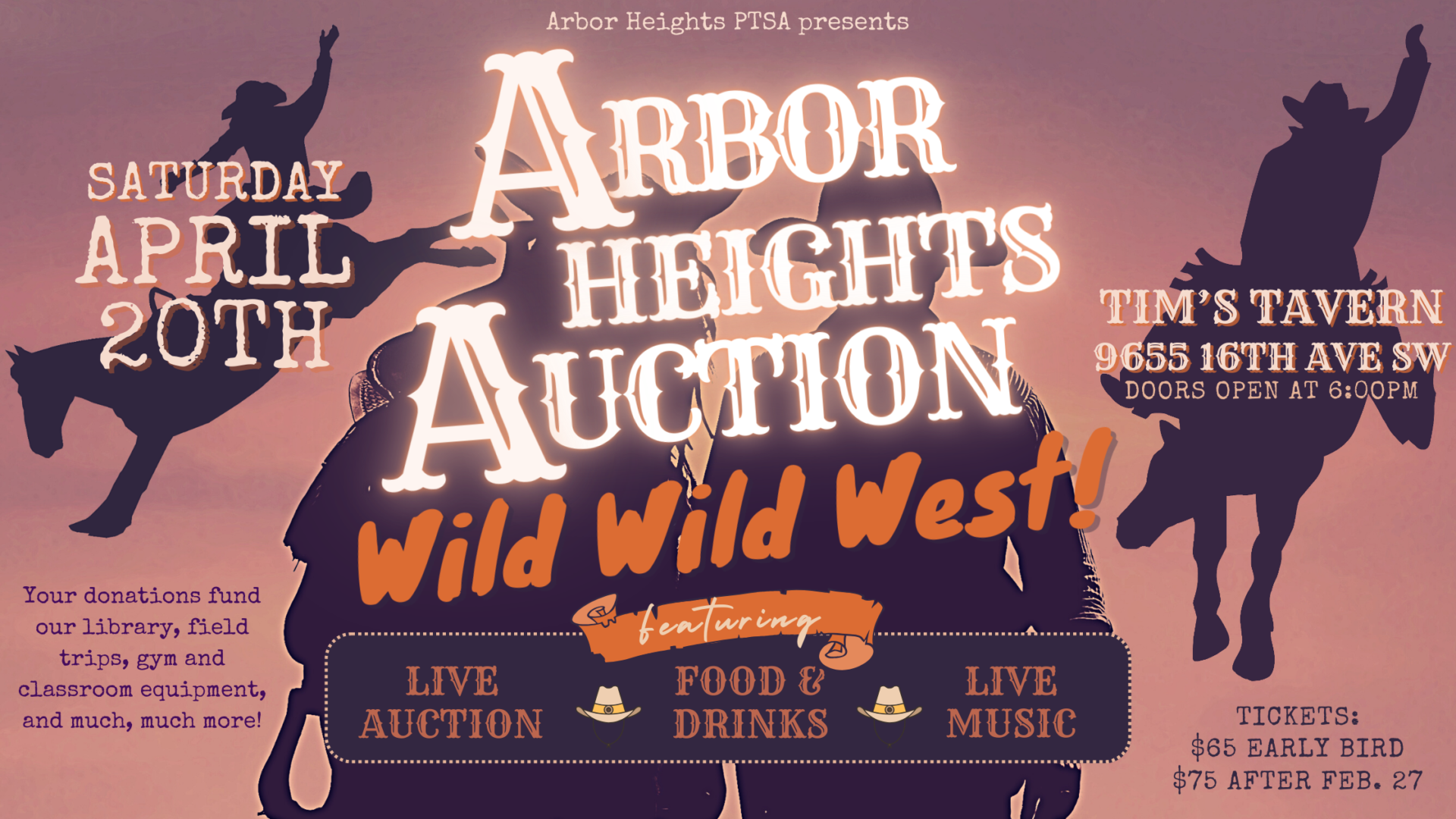 Spring Tickets Auction 15th Annual Spring Auction – Arbor Heights PTSA