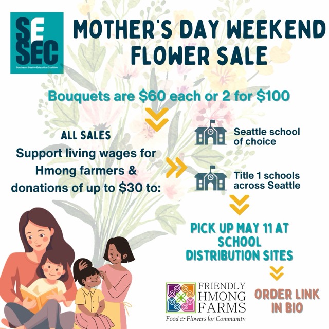 Mother's Day Weekend Flower Sale